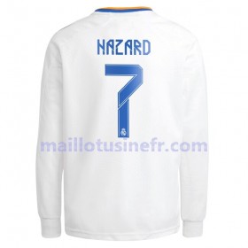 Maillot de Foot Real Madrid Eden Hazard 7 Domicile 2021-22 Manches Longues